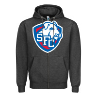Charcoal Heather st. francis brooklyn terriers Zipper Hoodie - linhVisuals