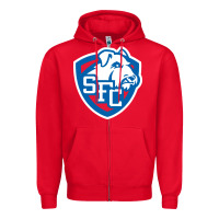 Red st. francis brooklyn terriers Zipper Hoodie - linhVisuals