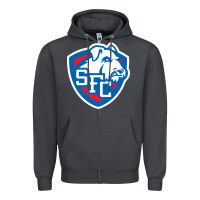 Smoke st. francis brooklyn terriers Zipper Hoodie - linhVisuals