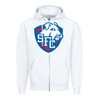 White st. francis brooklyn terriers Zipper Hoodie - linhVisuals