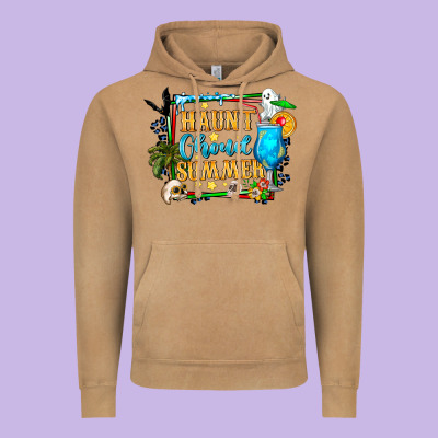 Name Spooky Summer Vibes Vintage Hoodie Designed By Cowhidedigitalart