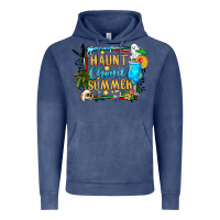 Vintage Denim name spooky summer vibes Vintage Hoodie - CowhideDigitalArt