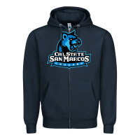 Navy The cal state san marcos cougars Zipper Hoodie - linhVisuals