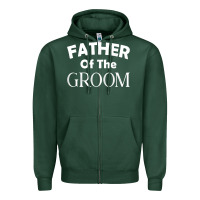 Sports Green father of the groom t shirt wedding gift Zipper Hoodie - linhVisuals