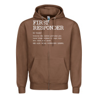 Chestnut first responder  definition design Zipper Hoodie - linhVisuals