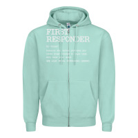 Seafoam first responder  definition design Zipper Hoodie - linhVisuals