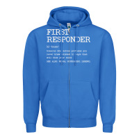 True Royal first responder  definition design Zipper Hoodie - linhVisuals