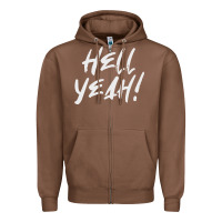 Chestnut hell yeah! Zipper Hoodie - linhVisuals