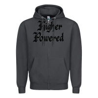 Smoke higher powered   alcoholics anonymous slogans Zipper Hoodie - linhVisuals
