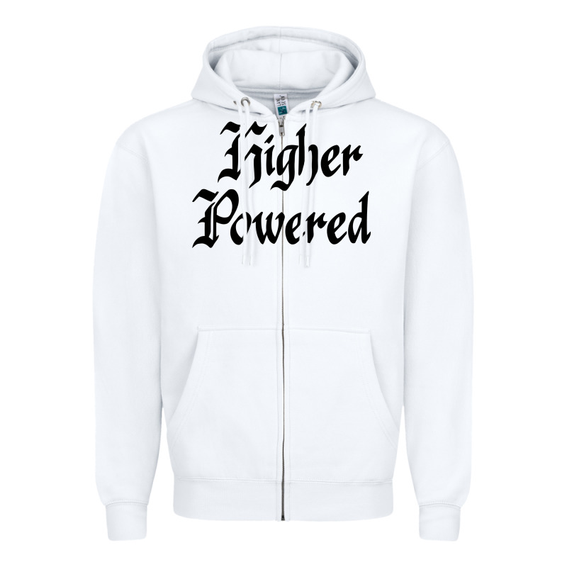 Higher Powered   Alcoholics Anonymous Slogans Zipper Hoodie by linhVisuals | Teevron