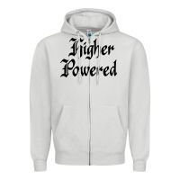 Dove Grey higher powered   alcoholics anonymous slogans Zipper Hoodie - linhVisuals