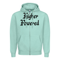 Seafoam higher powered   alcoholics anonymous slogans Zipper Hoodie - linhVisuals