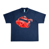 Navy Chin Guard Fa Element Urban Heavy Tee - FaDigitalArtStudio