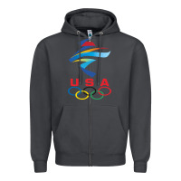 Smoke USA OLYMPIC RINGS Zipper Hoodie - linhVisuals