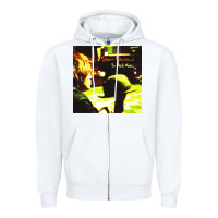 White brett dennen Zipper Hoodie - linhVisuals