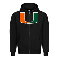 Black miami Zipper Hoodie - linhVisuals
