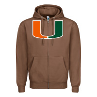 Chestnut miami Zipper Hoodie - linhVisuals