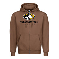 Chestnut michigan tech Zipper Hoodie - linhVisuals
