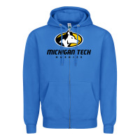 True Royal michigan tech Zipper Hoodie - linhVisuals