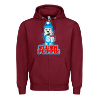 Burgundy slush puppie cute Zipper Hoodie - linhVisuals