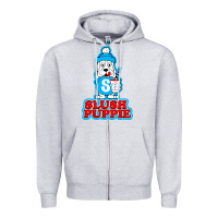Heather Grey slush puppie cute Zipper Hoodie - linhVisuals