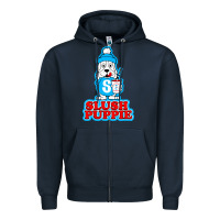 Navy slush puppie cute Zipper Hoodie - linhVisuals