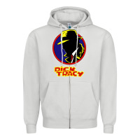 Dove Grey dick tracy Zipper Hoodie - linhVisuals