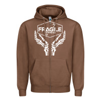 Chestnut fragile express death stranding Zipper Hoodie - linhVisuals