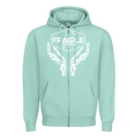 Seafoam fragile express death stranding Zipper Hoodie - linhVisuals