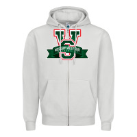 Dove Grey mississippi valley Zipper Hoodie - linhVisuals