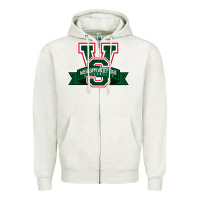 Oatmeal Heather mississippi valley Zipper Hoodie - linhVisuals