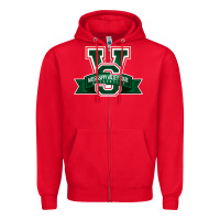 Red mississippi valley Zipper Hoodie - linhVisuals