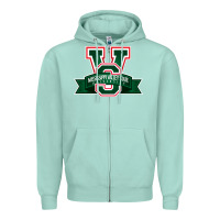 Seafoam mississippi valley Zipper Hoodie - linhVisuals