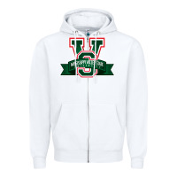 White mississippi valley Zipper Hoodie - linhVisuals