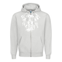 Dove Grey border collie dog t  shirt border collie with sunglasses cool dog t  s Zipper Hoodie - linhVisuals