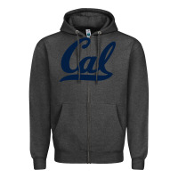 Charcoal Heather california Zipper Hoodie - linhVisuals