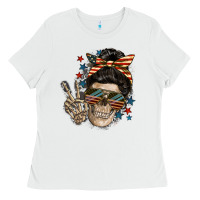 American Mother Skull Ladies Tee | Teevron