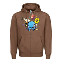 Chestnut oswald the octopus Zipper Hoodie - linhVisuals