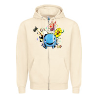 Sandshell oswald the octopus Zipper Hoodie - linhVisuals