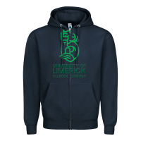 Navy ul  university of limerick Zipper Hoodie - linhVisuals