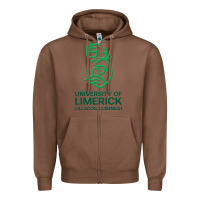 Chestnut ul  university of limerick Zipper Hoodie - linhVisuals