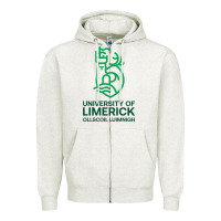 Oatmeal Heather ul  university of limerick Zipper Hoodie - linhVisuals