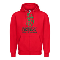 Red ul  university of limerick Zipper Hoodie - linhVisuals