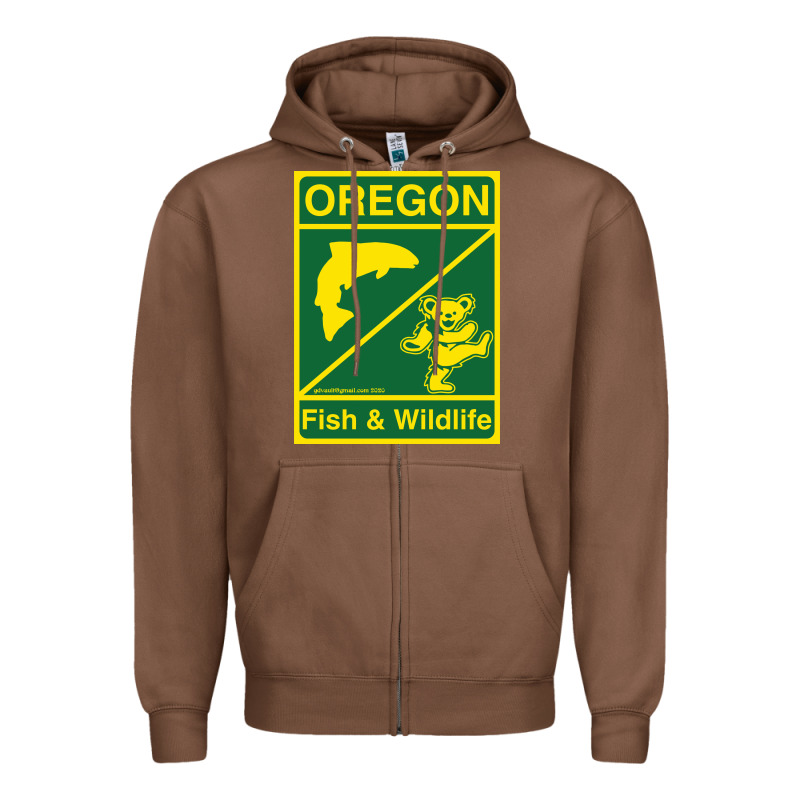 Oregon Fish & Wildlife Deadheads Unite! Zipper Hoodie by linhVisuals | Teevron