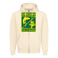 Sandshell oregon fish & wildlife deadheads unite! Zipper Hoodie - linhVisuals