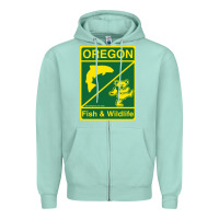 Seafoam oregon fish & wildlife deadheads unite! Zipper Hoodie - linhVisuals