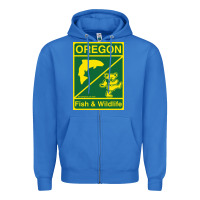 True Royal oregon fish & wildlife deadheads unite! Zipper Hoodie - linhVisuals