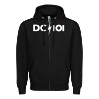 Black DC 101 Zipper Hoodie - linhVisuals