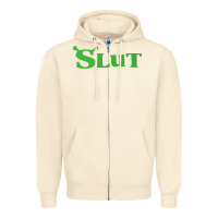 Sandshell SHREK SLUT GREEN SHIRT Zipper Hoodie - linhVisuals