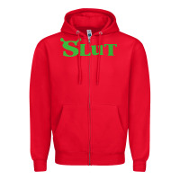 Red SHREK SLUT GREEN SHIRT Zipper Hoodie - linhVisuals